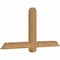 Ekena Millwork Eugene Smooth Timber Gable Bracket, Western Red Cedar, 48"W x 24"H x 3 1/2"D x 3 1/2"F, 12/12 Pitch GBW048X24X0404EUG00SWR - alternate 5
